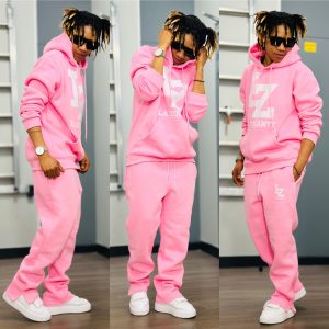ENSEMBLE SWEAT-SHIRT À CAPUCHE ROSE