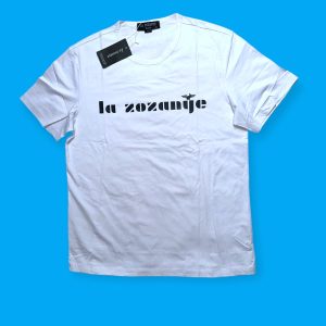 T-Shirt LA ZOZANYE À Col Rond Et Manches
Courtes Slim
Blanc - Noir - Marron
