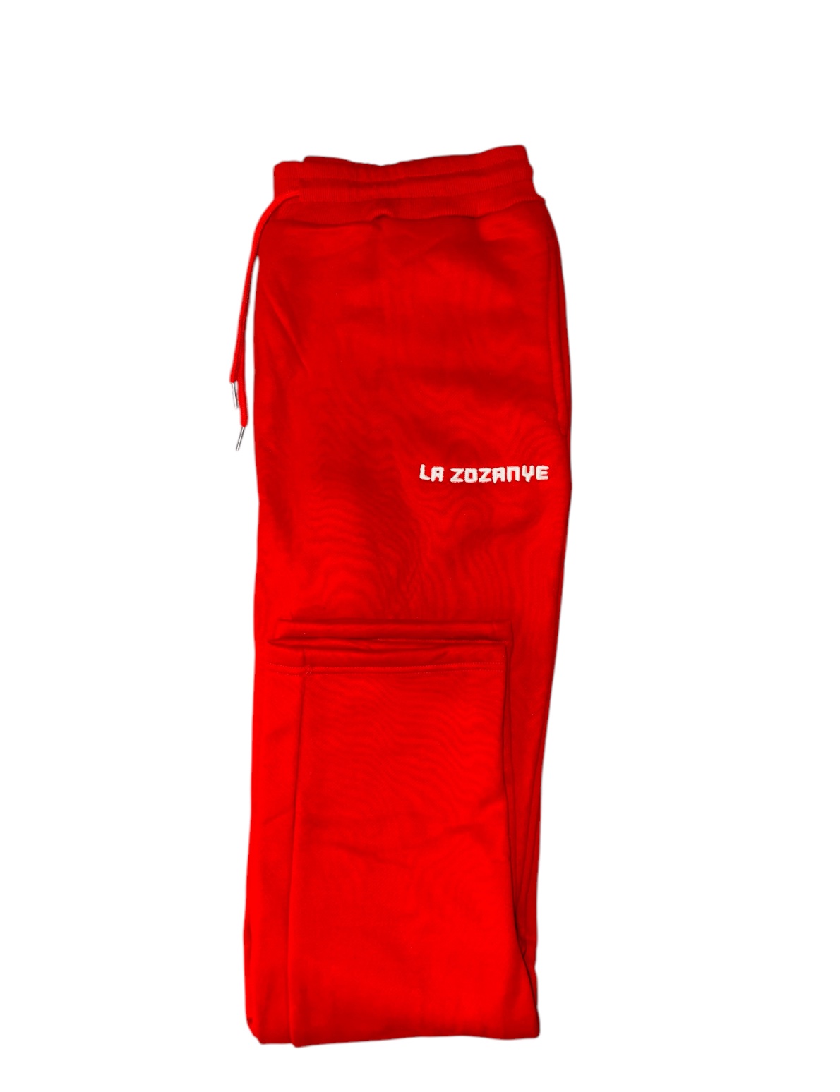 ENSEMBLE SWEAT-SHIRT À CAPUCHE ROUGE BRODÉ – Image 3