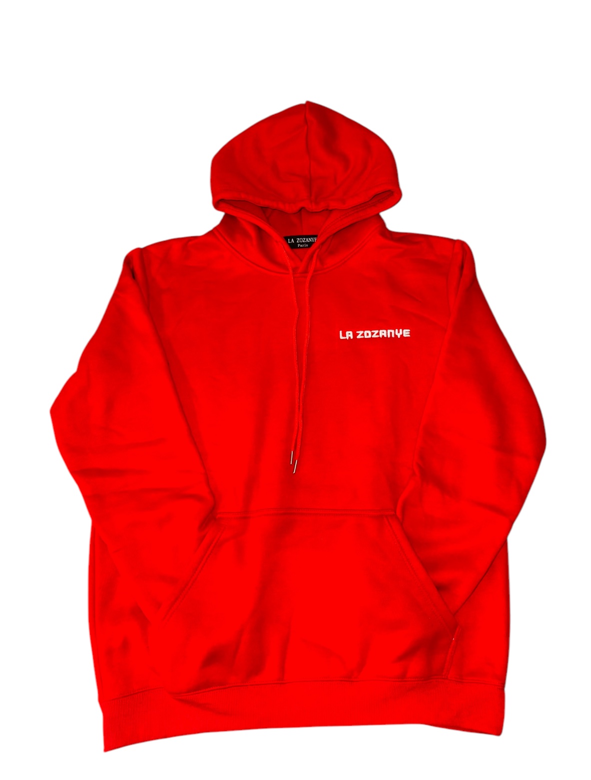 ENSEMBLE SWEAT-SHIRT À CAPUCHE ROUGE BRODÉ – Image 4