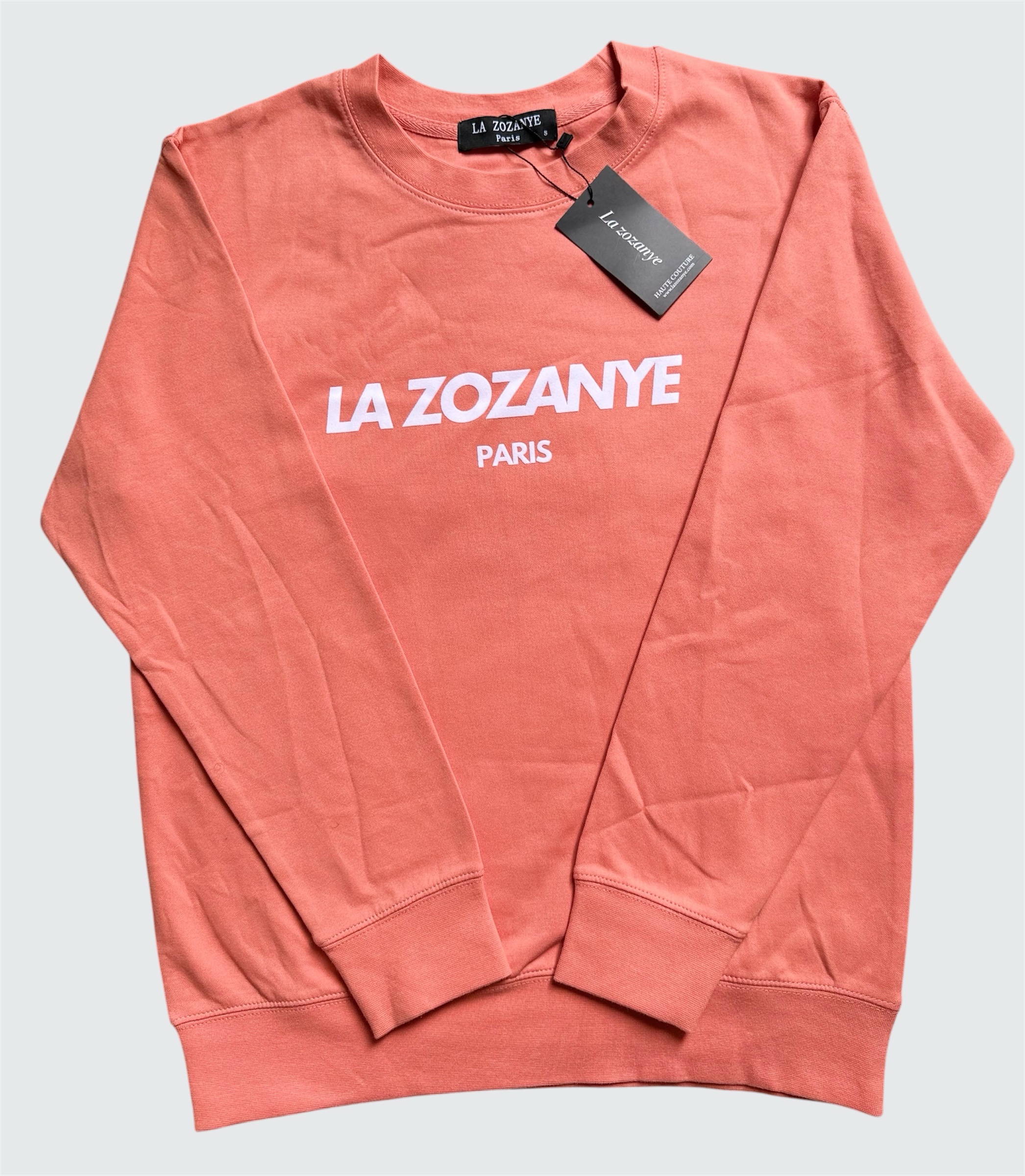 Sweat-shirt sans capuche Orange – Image 6