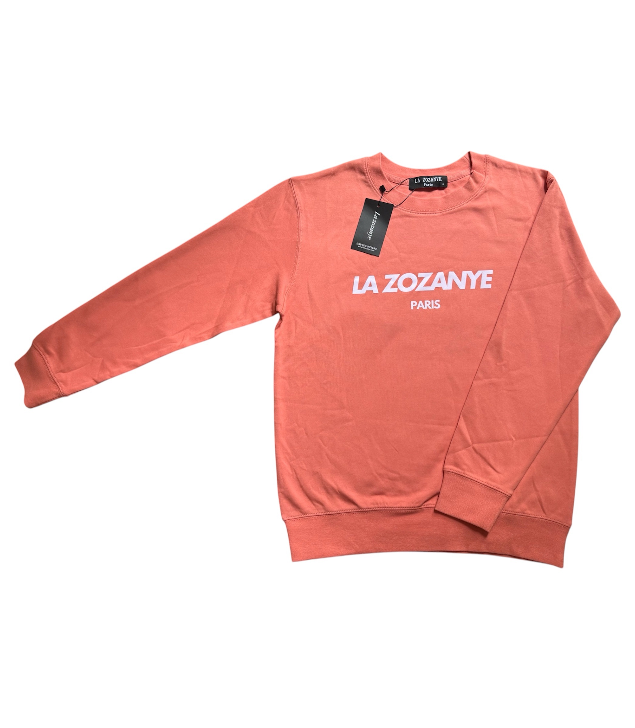 Sweat-shirt sans capuche Orange – Image 3