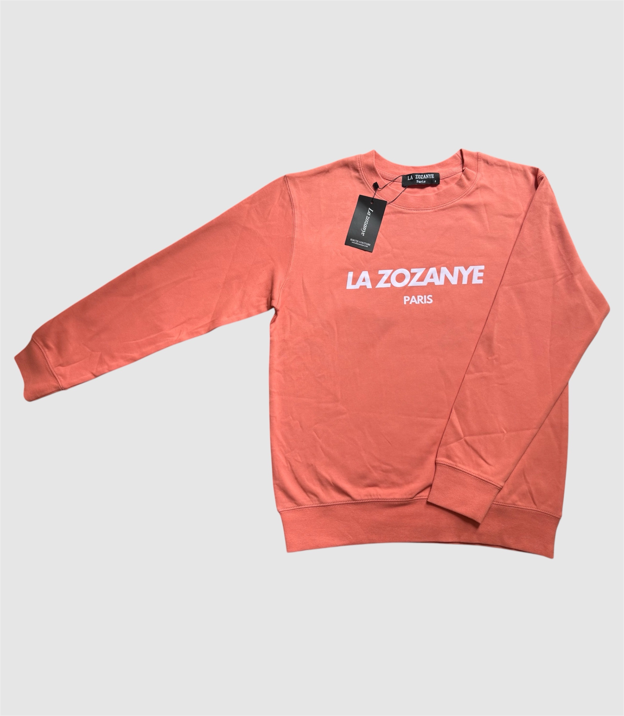 Sweat-shirt sans capuche Orange – Image 5